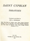 The Fathers Of The Church 36: Saint Cyprian Treatises