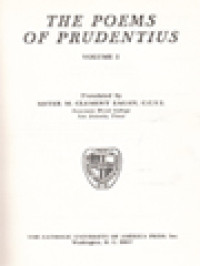 Image of The Fathers Of The Church 52: The Poems Of Prudentius Volume 2