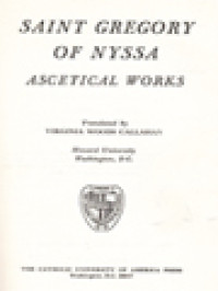 Image of The Fathers Of The Church 58: Saint Gregory Of Nyssa: Ascetical Works