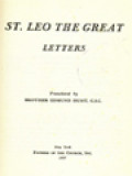 The Fathers Of The Church 34: St. Leo The Great Letters