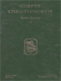 Corpus Christianorum: Anonymi Auctoris Theognosiae (Saec. IX/X) Dissertatio Contra Iudaeos