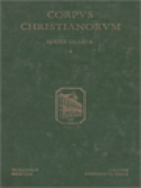 Corpus Christianorum: Diodori Tarsensis Commentarii In Psalmos, I. Commentarii In Psalmos I - L