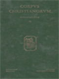 Corpus Christianorum: Anastasii Sinaitae Opera, Sermones Duo In Constitutionem Hominis Secundum Imaginem Dei Necnon Opuscula Adversus Monotheletas