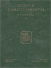 Image of Corpus Christianorum: Anastasii Sinaitae Opera, Sermones Duo In Constitutionem Hominis Secundum Imaginem Dei Necnon Opuscula Adversus Monotheletas