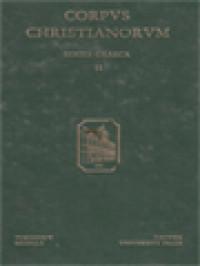 Image of Corpus Christianorum: Anonymus Auctoris «Catenarum Trium Patrum» Opera, (Commentarius In Ecclesiasten) Anonymus In Ecclesiasten Commentarius Qui Dicitur Catena Trium Patrum