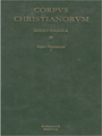 Image of Corpus Christianorum: Corpus Nazianzenum 1. Versiones Orientales Repertorium Ibericum Et Studia Ad Editiones Curandas