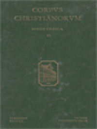 Corpus Christianorum: Leontii Presbyteri Constantinopolitani, Homiliae