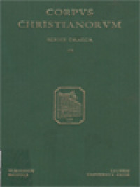 Corpus Christianorum: Eustratii Presbyteri Vita Eutychii Patriarchae Constantinopolitani