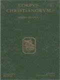 Corpus Christianorum: Theognosti Thesaurus