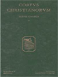Image of Corpus Christianorum: Vitae Duae Antiquae Sancti Athanasii Athonitae
