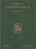 Corpus Christianorum: Amphilochii Iconiensis - Opera: Orationes, Pluraque Alia Quae Supersunt, Nonnulla Etiam Spuria