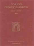 Corpus Christianorum: Mythographi Vaticani I Et II