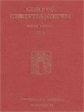 Corpus Christianorum: Chromatii Aquileiensis Opera