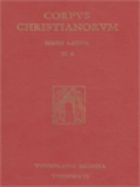 Image of Corpus Christianorum: Chromatii Aquileiensis Opera