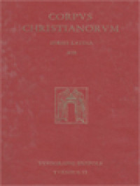 Corpus Christianorum: Apponii, In Canticum Canticorum Expositionem