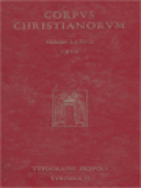 Image of Corpus Christianorum: Defensoris Locogiacensis Monachi, Liber Scintillarum