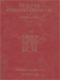 Corpus Christianorum: Eusebius 'Gallicanus', Sermones Extravagantes