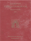 Corpus Christianorum: Sancti Gregorii Magni Opera, Registrum Epistularum, Libri I-VII