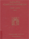 Corpus Christianorum: Aurelii Augustini Opera, Pars XIII, 1: Sancti Aurelii Augustini, De Diversis Quaestionibus Ad Simplicianum