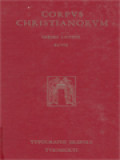 Corpus Christianorum: Magni Aurelii Cassiodori Sinatoris Opera, Pars II, 1: Magni Aurelii Cassiodori, Expositio Psalmorum I-LXX