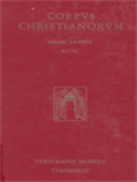 Corpus Christianorum: Magni Aurelii Cassiodori Sinatoris Opera, Pars II, 1: Magni Aurelii Cassiodori, Expositio Psalmorum I-LXX