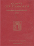 Corpus Christianorum, Continuatio Mediaeualis XVIII: Ioannis De Forda Sermones LXX - CXX Appendix Indices, Super Extremam Partem Cantici Canticorum Sermones CXX