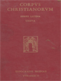 Image of Corpus Christianorum: S. Hieronymi Presbyteri Opera, Pars I, 5: Opera Exegetica, Commentariorum In Danielem, Libri III (IV)