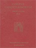 Corpus Christianorum: Facundi Episcopi Ecclesiae Hermianensis Opera Omnia