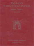 Corpus Christianorum:  Aurelii Augustini Opera, Pars X, 1: Sancti Aurelii Augustini, Enarrationes In Psalmos I - L