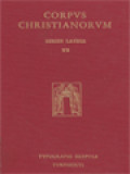 Corpus Christianorum: Tyrannii Rufini Opera