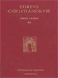 Image of Corpus Christianorum: Tyrannii Rufini Opera