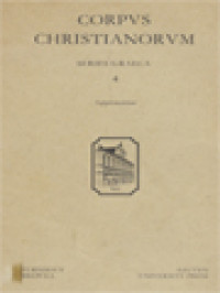 Corpus Christianorum: Procopii Gazaei Catena In Ecclesiasten, Un Nuovo Testimone Della Catena Sull'ecclesiaste Di Procopio Di Gaza, Il Cod. Vindob. Theol. Gr. 147