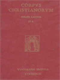 Image of Corpus Christianorum: Eusebius 'Gallicanus', Collectio Homiliarum