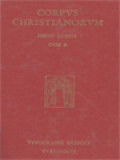 Corpus Christianorum: Scriptores Hiberniae Minores, Pars I