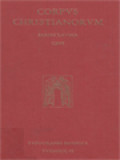 Corpus Christianorum: Vitas Sanctorum Patrum Emeretensium