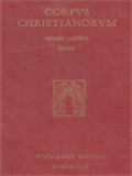 Corpus Christianorum: Corpus Benedictionum Pontificalium