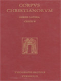 Corpus Christianorum: Bedae Venerabilis Opera, Pars VI, 2: Opera Didascalica