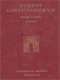 Corpus Christianorum: Commodianus, Claudius Marius Victorius, Commodiani Carmina