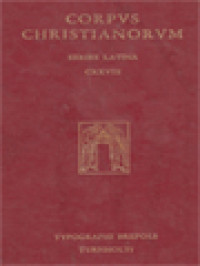 Corpus Christianorum: Commodianus, Claudius Marius Victorius, Commodiani Carmina