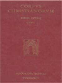 Image of Corpus Christianorum: Aurelius Prudentius Clemens, Aurelii Prudentii Clementis Carmina