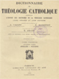 Dictionnaire De Théologie Catholique: Contenant L'exposé Des Doctrines De La Théologie Catholique, Leurs Preuves Et Leur Histoire I.2. (Angles - Azzoni)