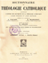 Image of Dictionnaire De Théologie Catholique: Contenant L'exposé Des Doctrines De La Théologie Catholique, Leurs Preuves Et Leur Histoire XI.2. (Ordéric Vital - Paul [Saint])