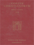 Corpus Christianorum: Gregorii Iliberritani Faustinus Luciferianus, Gregorii, Iliberritani, Epsicopi