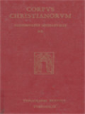 Corpus Christianorum, Continuatio Mediaeualis XX: Constitutiones Canonicorum Regularium Ordinis Arroasiensis