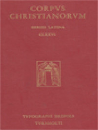 Image of Corpus Christianorum: Itineraria Et Alia Geographica, Indices