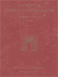 Corpus Christianorum: Aurelii Augustini Opera, Sancti Aurelii Augustini, Retractationum Libri II