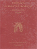 Corpus Christianorum: Corpus Benedictionum Pontificalium