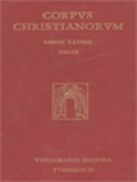 Corpus Christianorum: Concilia Africae, A. 345 - A. 525