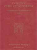 Corpus Christianorum, Continuatio Mediaeualis VIII: Scriptores Ordinis Grandimontensis