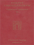 Corpus Christianorum, Continuatio Mediaeualis VIII: Scriptores Ordinis Grandimontensis